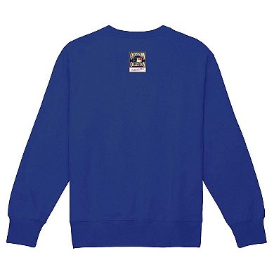 Women's Mitchell & Ness Royal Texas Rangers Cooperstown Collection Logo Pullover Sweatshirt