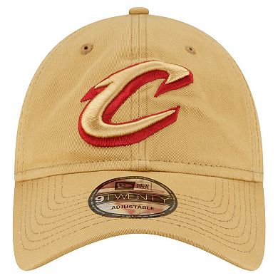 Men's New Era Tan Cleveland Cavaliers Team 2.0 9TWENTY Adjustable Hat