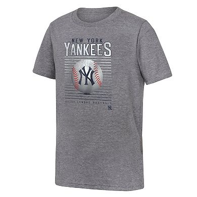 Youth Fanatics Branded Gray New York Yankees Relief Pitcher Tri-Blend T-Shirt