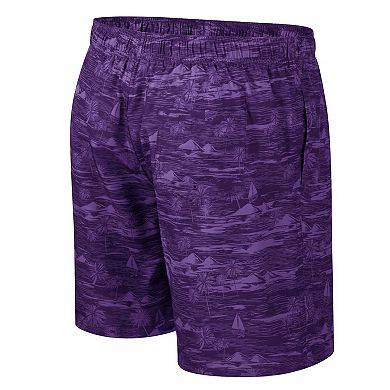 Men's Colosseum Purple ECU Pirates Ozark Swim Shorts