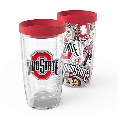 Tervis Ohio State Buckeyes 2-Pack 16oz. Competitor & Emblem Tumbler Set