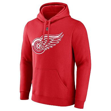 Men's  Fanatics Branded Patrick Kane Red Detroit Red Wings Authentic Stack Name & Number Pullover Hoodie
