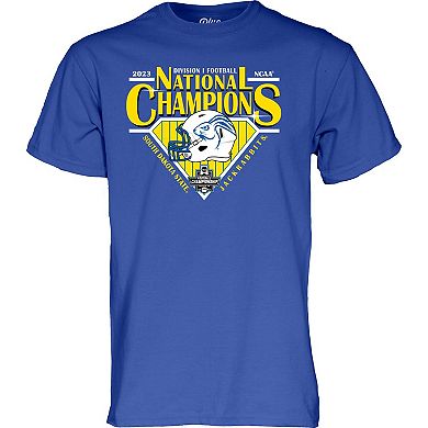 Men's Blue 84  Blue South Dakota State Jackrabbits 2023 FCS Football National Champions T-Shirt