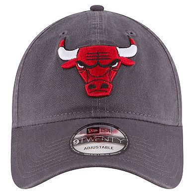 Men's New Era Charcoal Chicago Bulls Team 2.0 9TWENTY Adjustable Hat