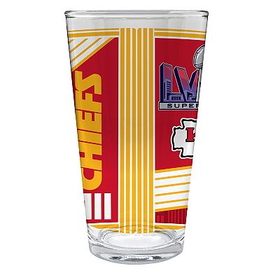 Kansas City Chiefs Super Bowl LVIII Champions Two-Pack Pint Glass Set