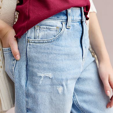 Girls 6-20 SO® High-Rise '90s Straight Jeans in Regular & Plus Size
