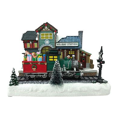 St. Nicholas Square® Holiday Musical LED Train Station Table Decor