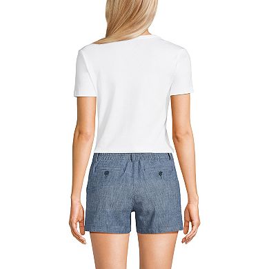 Women's Lands End Classic 5-in. Chambray Shorts
