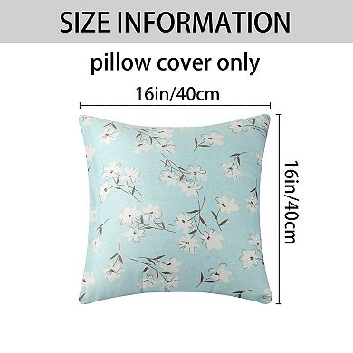 Printing Soft Throw Home Decor Living Room Bedroom Pillow Covers 2 Pcs 16" X 16"