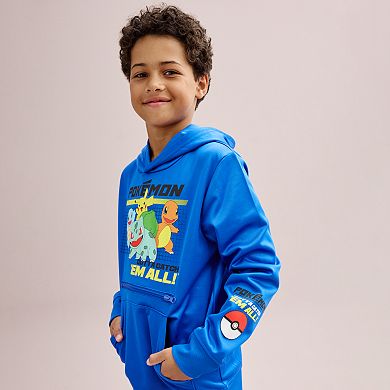 Boys 8-20 Pokémon "Catch 'Em All" Graphic Pocket Fleece Hoodie