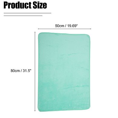 Solid Color Pattern Bathroom Rugs Bath Mat Machine Washable 31.5"x19.69"