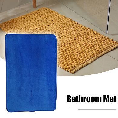Solid Color Pattern Bathroom Rugs Bath Mat Machine Washable