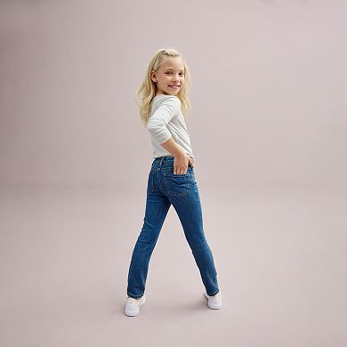 Girls 4-12 Jumping Beans® Mid-Rise Embellished Jegging Jeans