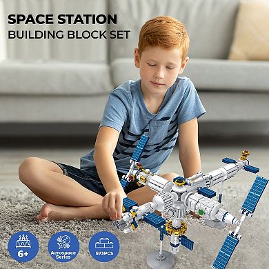 Contixo 573 Piece Aerospace Series Space Station Building Block Set