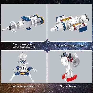 Contixo 573 Piece Aerospace Series Space Station Building Block Set