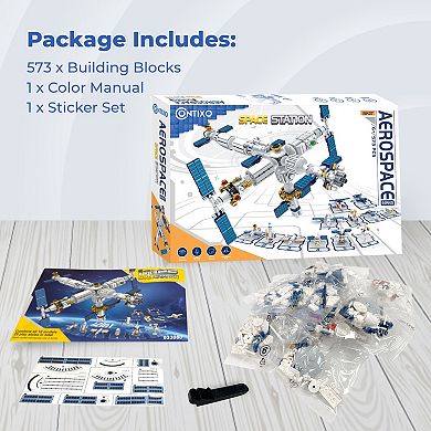 Contixo 573 Piece Aerospace Series Space Station Building Block Set