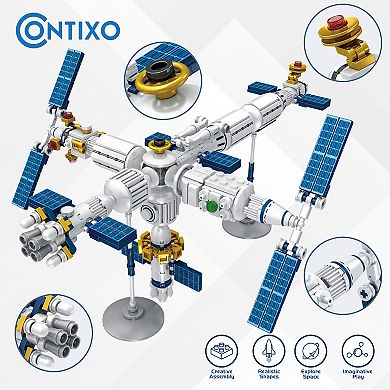 Contixo 573 Piece Aerospace Series Space Station Building Block Set