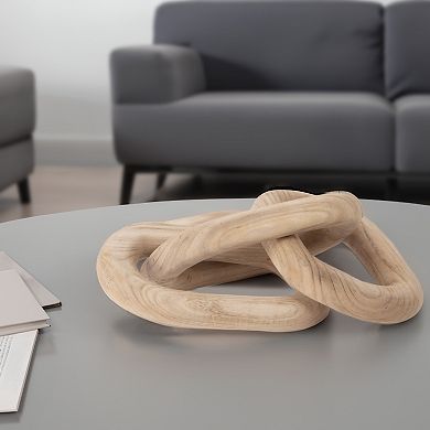 12-in. Natural Wood Chain Table Decor