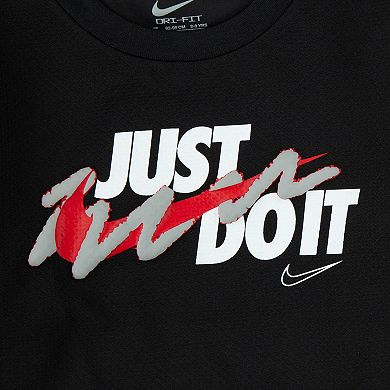 Baby & Toddler Boys Nike Dri-FIT Textured "Just Do It." Long Sleeve T-shirt