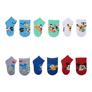Disney's Mickey Mouse Fun House Toddler Boy 6-Pack Quarter Cut Socks