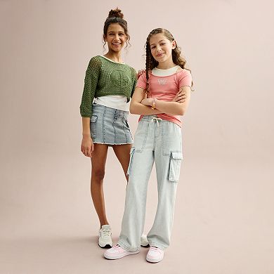 Girls 7-16 Vanilla Star Ultra Cozy Cargo Jeans