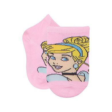 Disney Princess Toddler Girl 6-Pack Royal Icons Quarter-Cut Socks