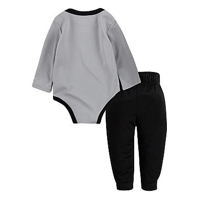 Baby Boys Nike Long Sleeve Thermal Bodysuit and Sweatpants 2-Piece Set