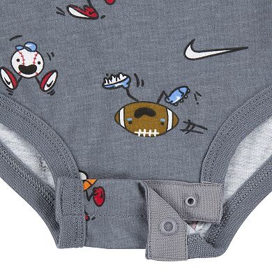 Baby Boys Nike Nikemoji Bodysuit and Sweatpants 2-piece Set
