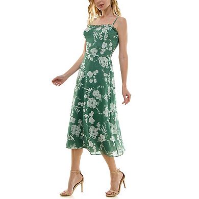 Juniors' Speechless Floral Midi Dress