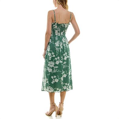 Juniors' Speechless Floral Midi Dress