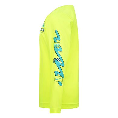 Boys 4-7 Nike Swoosh Scribble Dri-FIT Long Sleeve T-shirt