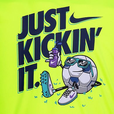 Boys 4-7 Nike "Just Kickin' It." Dri-FIT Long Sleeve Soccer T-shirt