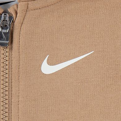 Baby Nike Bodysuit Full-zip Hoodie And Sweatpants 3-Piece Set