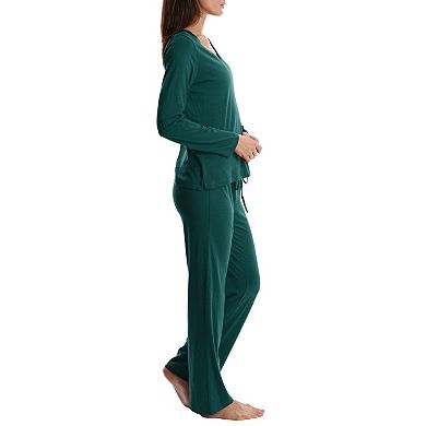 Blis Women's Long Sleeve Super Soft Sleep Pajama Set