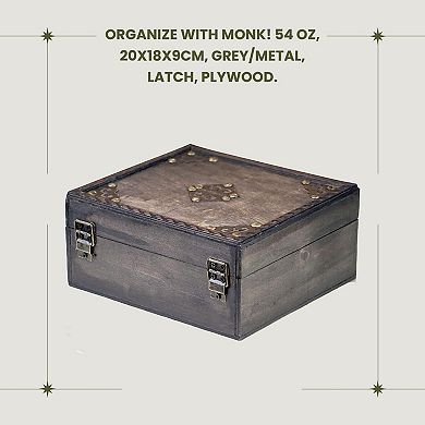 Handmade Wooden Pirate Treasure Chest With Lock Decorative Storage Box Ideal Gift
