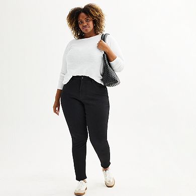 Plus Size Sonoma Goods For Life® High Rise Curvy Skinny Jeans
