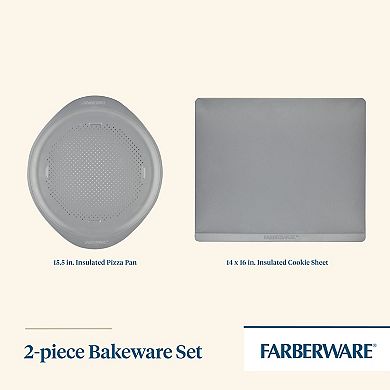 Farberware® GoldenBake Nonstick Baking Sheet & Pizza Pan 2-Piece Set