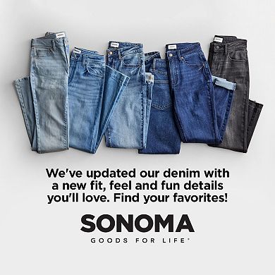 Women's Sonoma Goods For Life® High Rise Curvy Straight Jeans