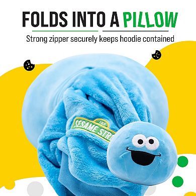 Unisex Sesame St. Cookie Monster Kids Snugible Blanket Hoodie & Pillow