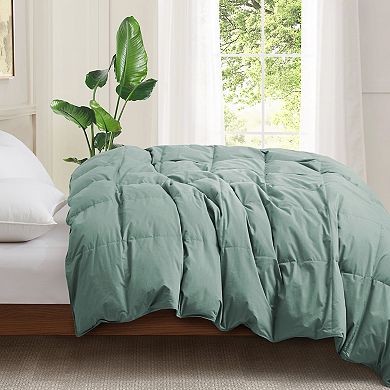 Unikome Natural Comfort Organic Cotton All Season Goose Feathers Down Comforter