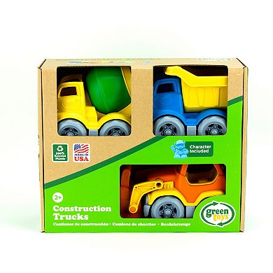 Green Toys Construction Truck and Dog 4-Piece Playset