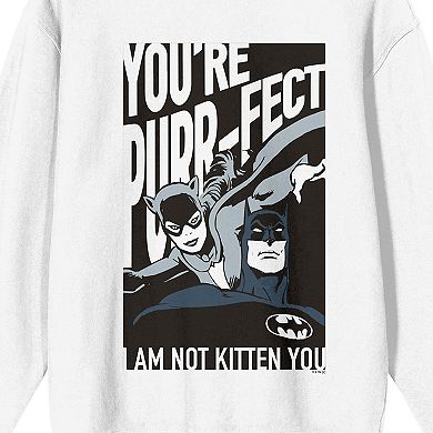 Juniors' DC Comics Batman You're PurrFect Long Sleeve Graphic Tee
