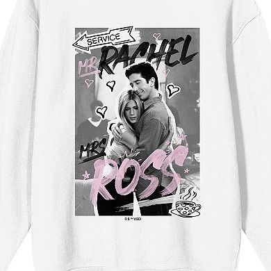 Juniors' Friends TV Rachel & Ross Long Sleeve Graphic Tee