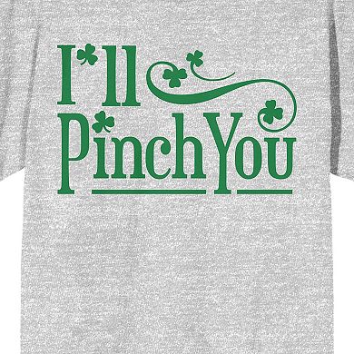 Juniors' St. Patrick's Day I'll Pinch You Graphic Tee