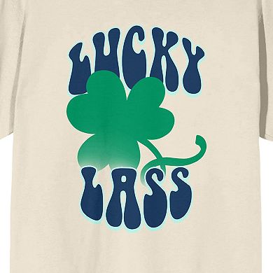Juniors' St. Patrick's Day Lucky Lass Graphic Tee