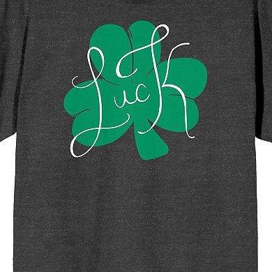 Juniors' St. Patrick's Day Lucky Clover Graphic Tee