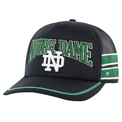 Men's '47 Navy Notre Dame Fighting Irish Sideband Trucker Adjustable Hat