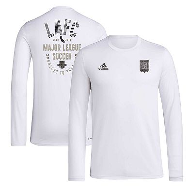 Men's adidas White LAFC Local Stoic Long Sleeve T-Shirt