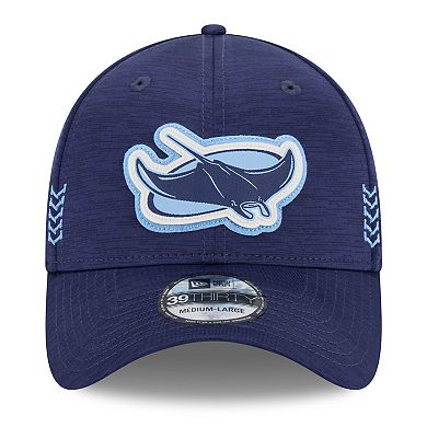 Men's New Era  Navy Tampa Bay Rays 2024 Clubhouse 39THIRTY Flex Fit Hat