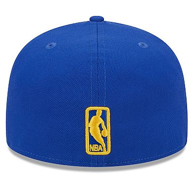 Men's New Era Royal Golden State Warriors 2024 NBA All-Star Game Rally Drive Side Patch 59FIFTY Fitted Hat